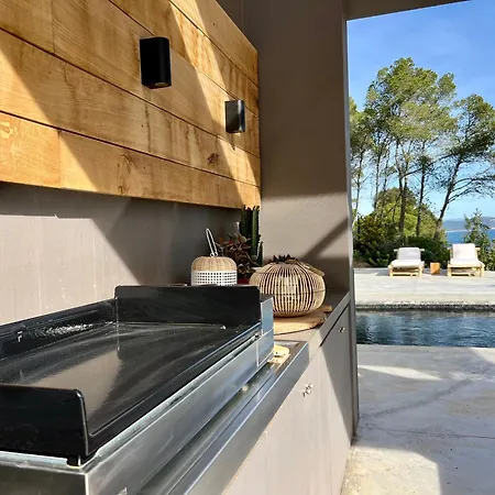 Lujosa De Diseno Con Vistas A Sa Riera ヴィラ *